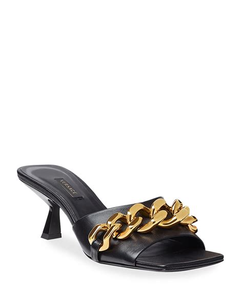 versace chain slides|versace sandals sale.